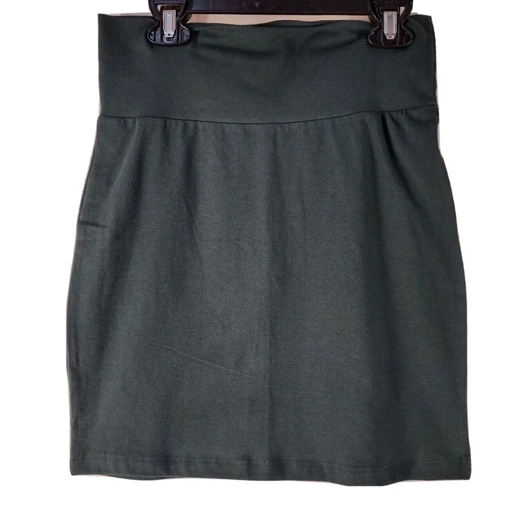Charlotte Russe Skirt Girls Youth Missy Size Large Army Green NEW with Tags